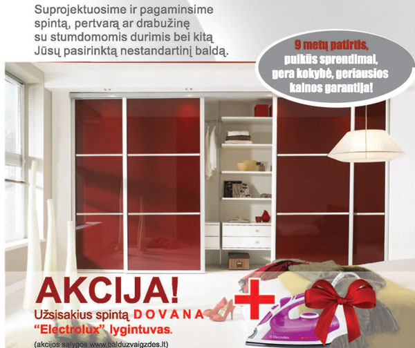 Spinta stumdomomis durimis + Dovana Lygintuvas